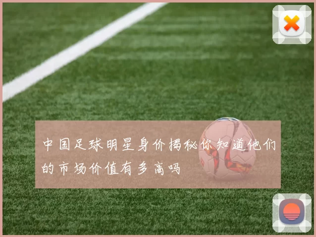 中国足球明星身价揭秘你知道他们的市场价值有多高吗